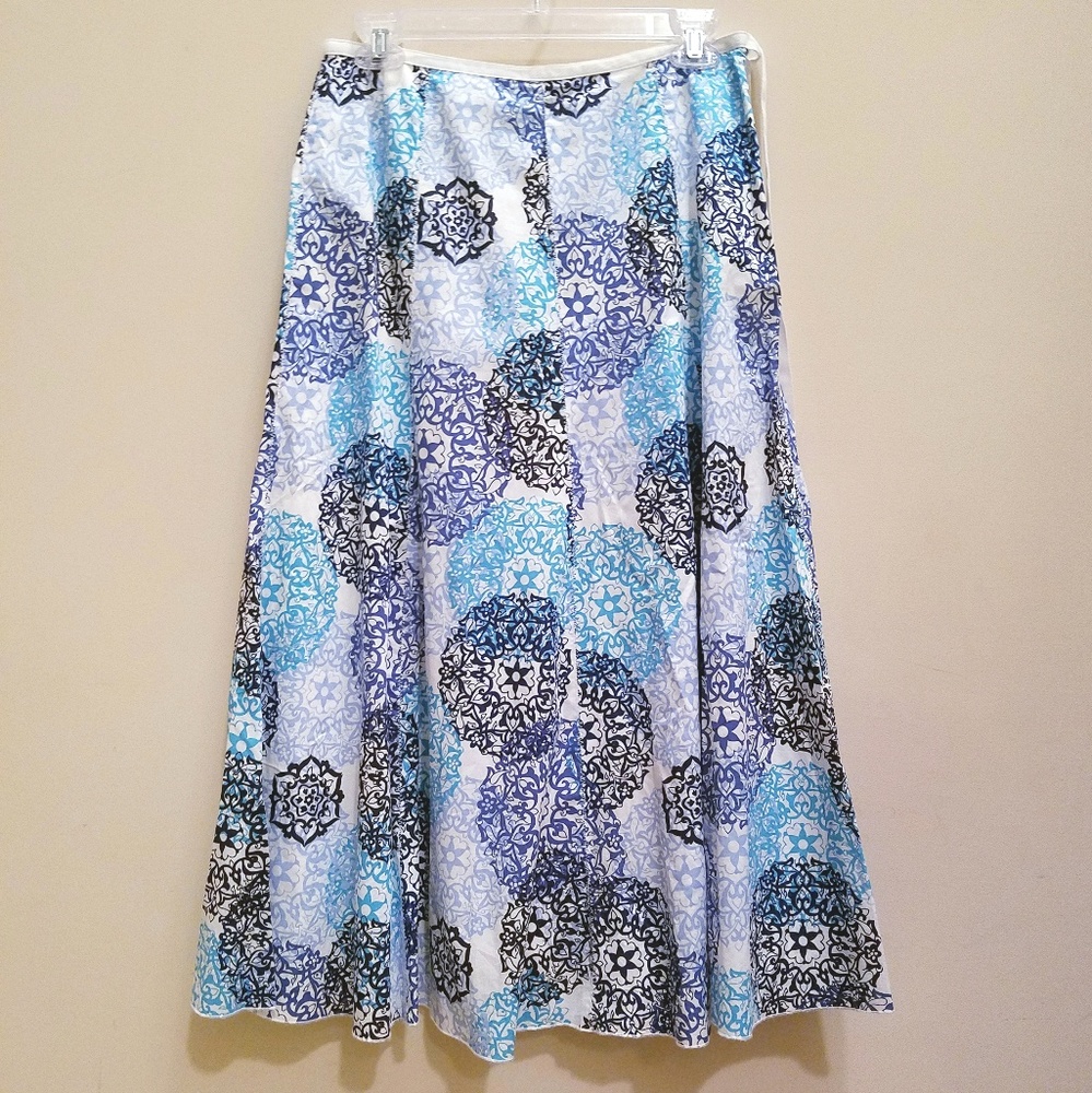 Talbots Mandala Pattern Skirt - Size 6P